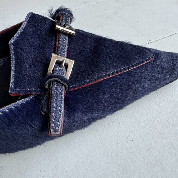 Cowhide Kitten-heel slip-on shoes - Picture 4 of 5